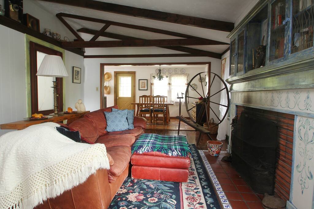 fire place in the living room