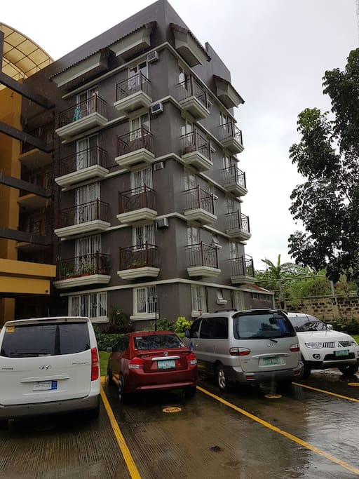 Actual building location. Corner unit.