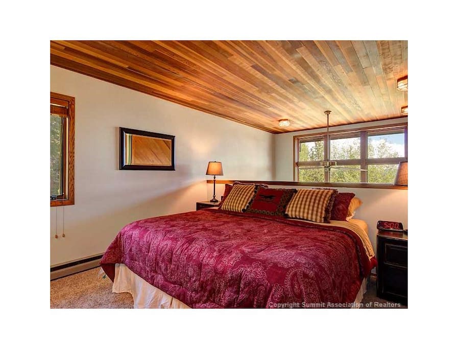 Master suite with king size bed.
