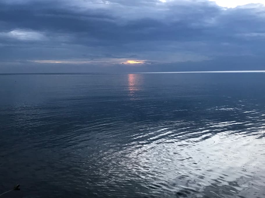 Serene Sunset from beach area