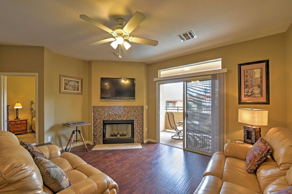 When you're not out exploring the area, sit back and relax on living room couches.
