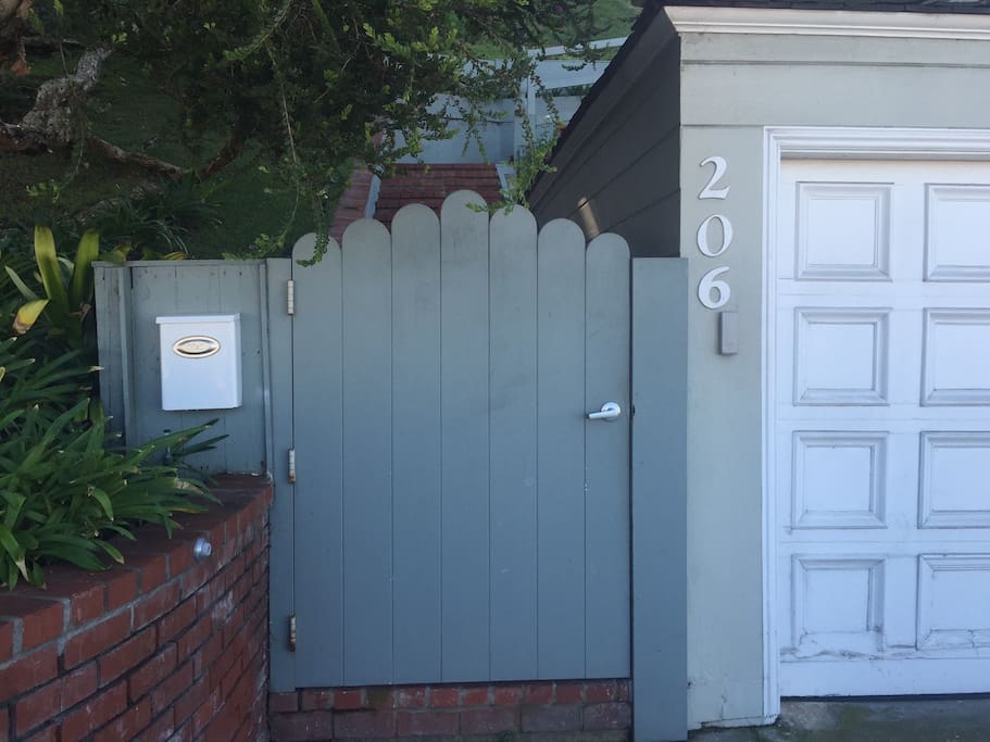 Front gate at the street