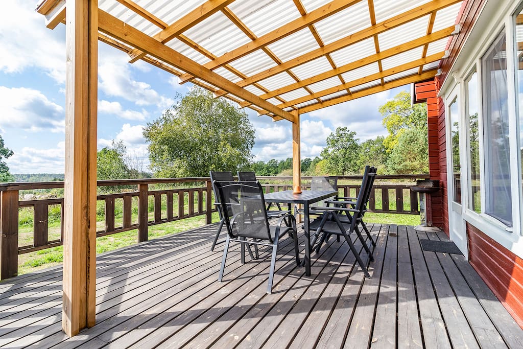 Überdachte Terrasse