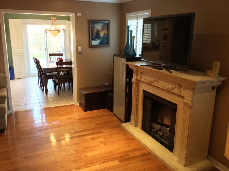 Family room into Kitchen