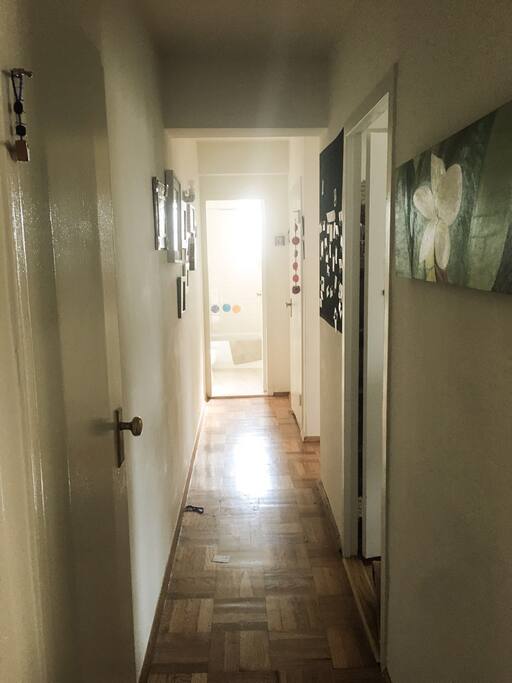 Hall to the bedrooms and bathroom