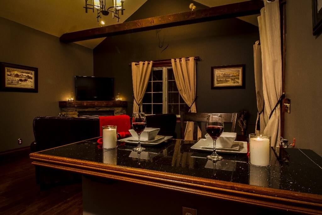 Guest private living area