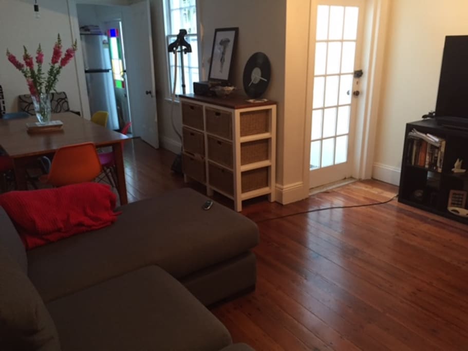 The lounge dining area