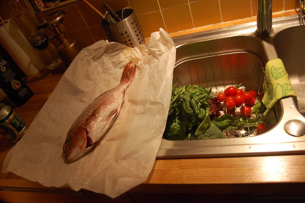 the kitchen in action