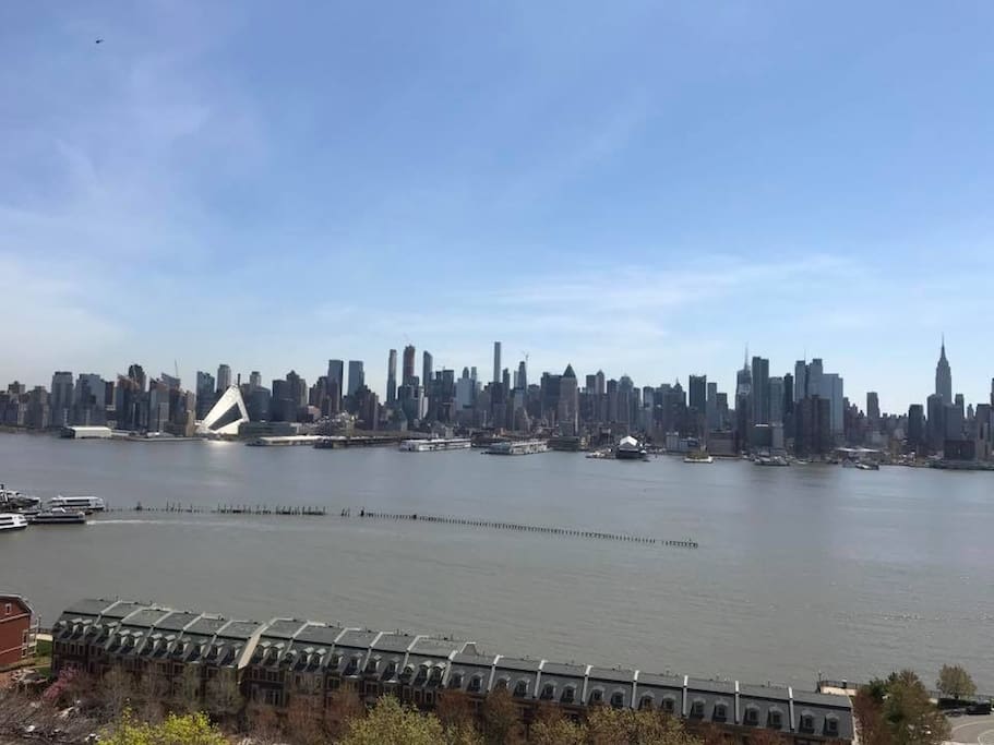 West New York view at Blvd.East..”The Manhattan NYC Skyline overlooking view !