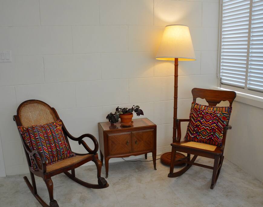 Read or have some tea in this cozy spot