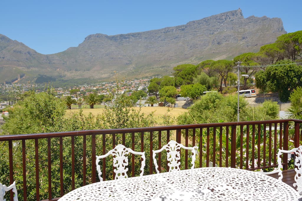 View of Table Mountain from the entertainment deck.