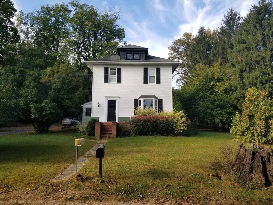 The house as viewed from the road