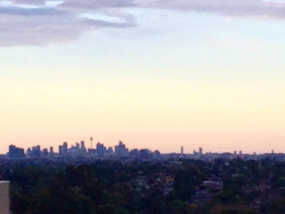 每个房间都可以看到City市区美景