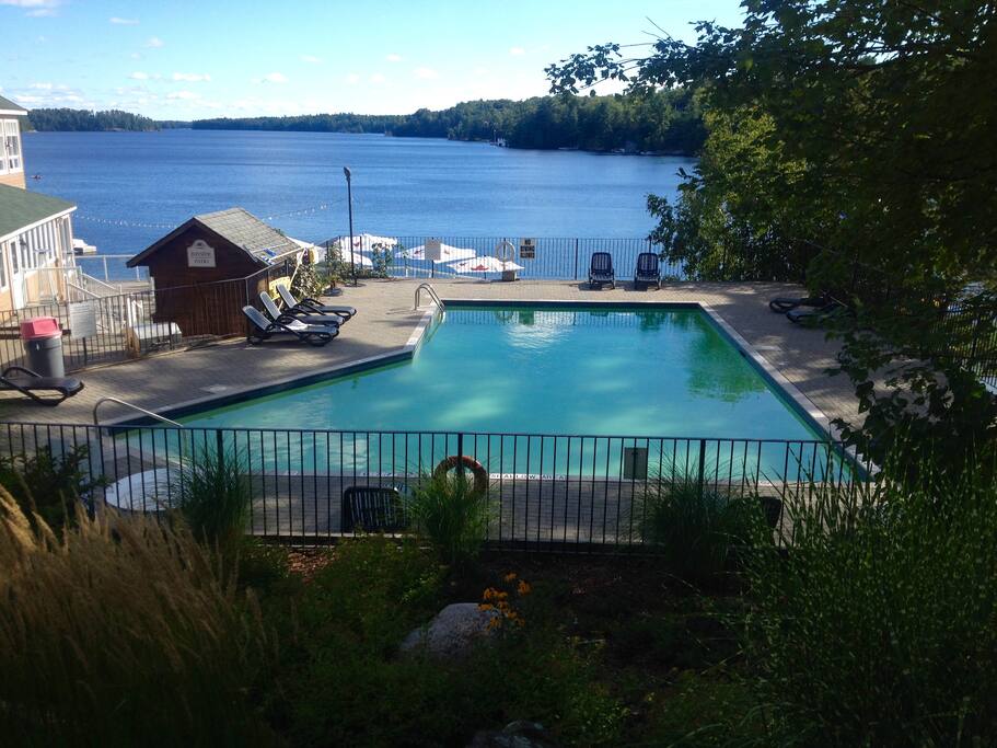 View of Lake Joseph from the main pool