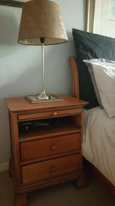Pedastals with plenty storage space.