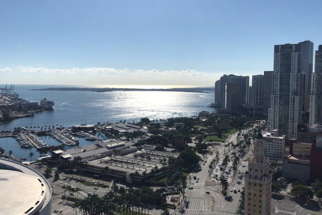 view from the balcony