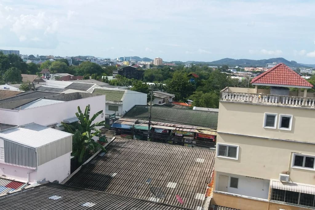 view from balcony and bedroom