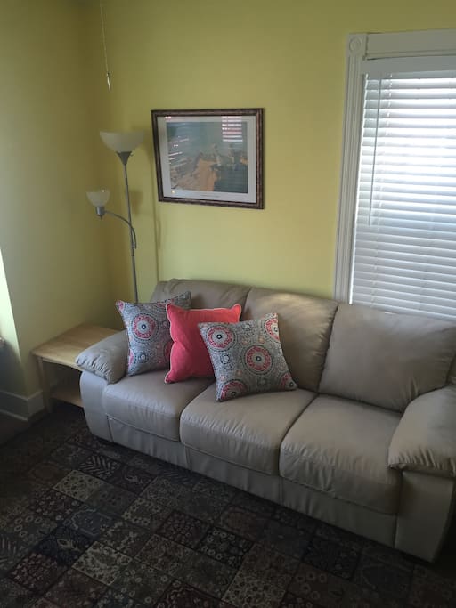 Sunny bright space for conversing with friends and family