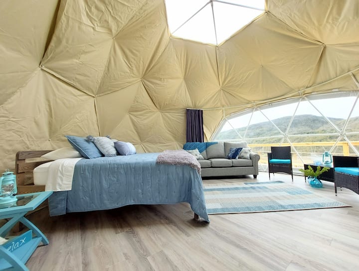 Hilltop Gros Morne Glamping (3/6) Dome houses for Rent in Trout