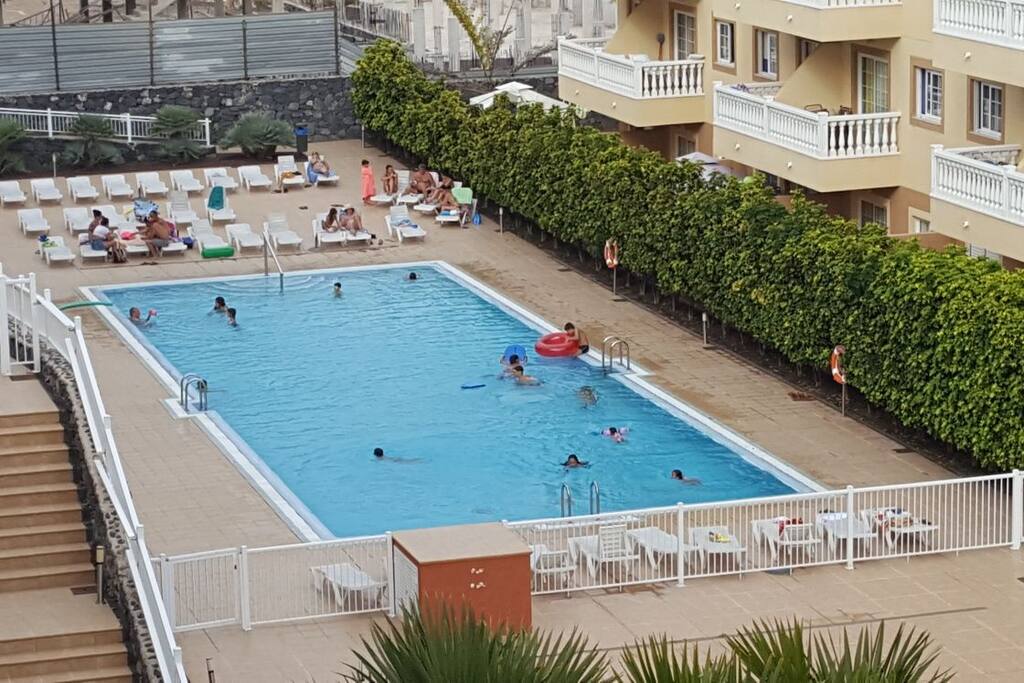 piscina vista desde terraza