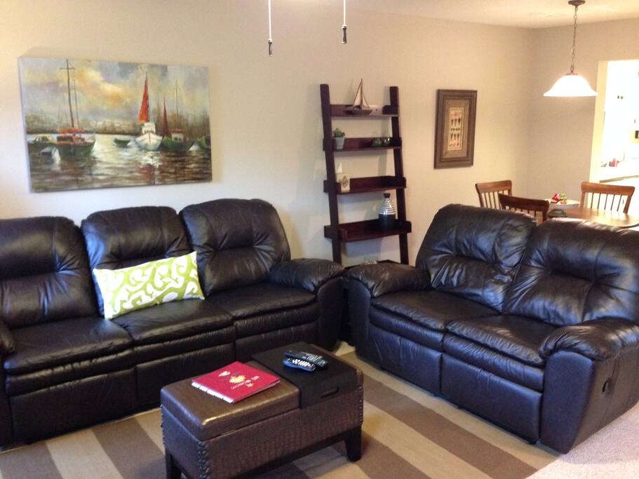 Comfy reclining sofa