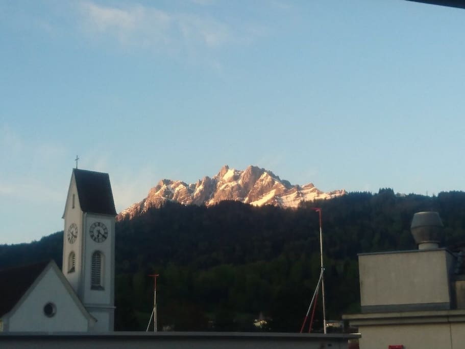 Unsere Aussicht auf den Pilatus