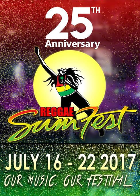 JUST Minutes away from the REGGAE SUMFEST VENUE...