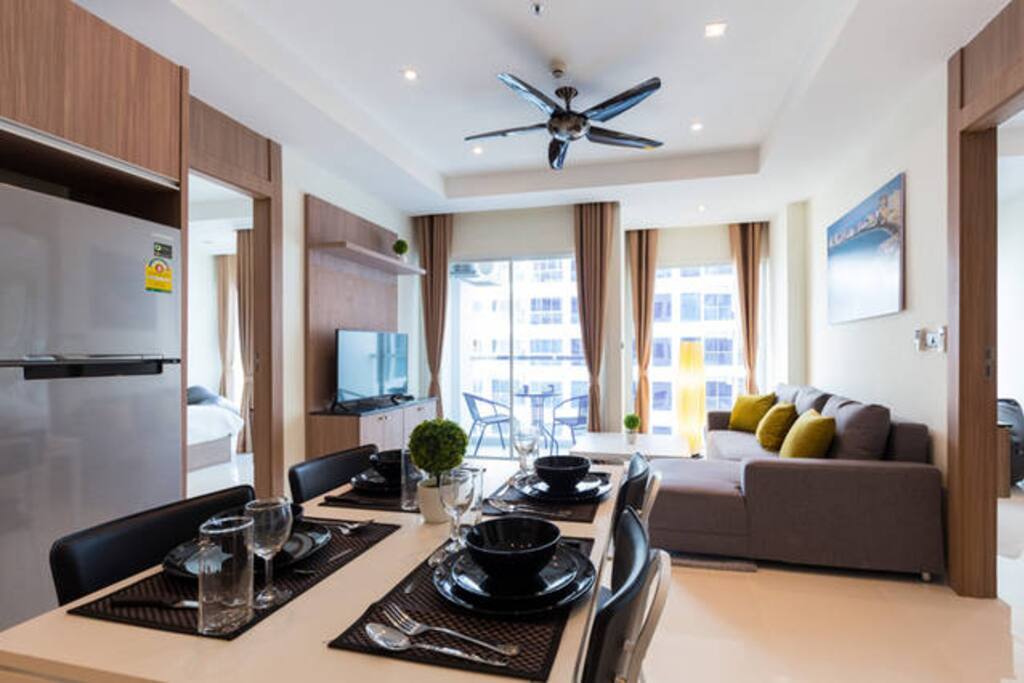 Dining and living room
