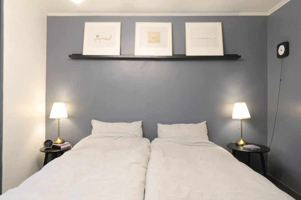 Two of single beds. beds are can be separate for the group of friends. You only to ask.