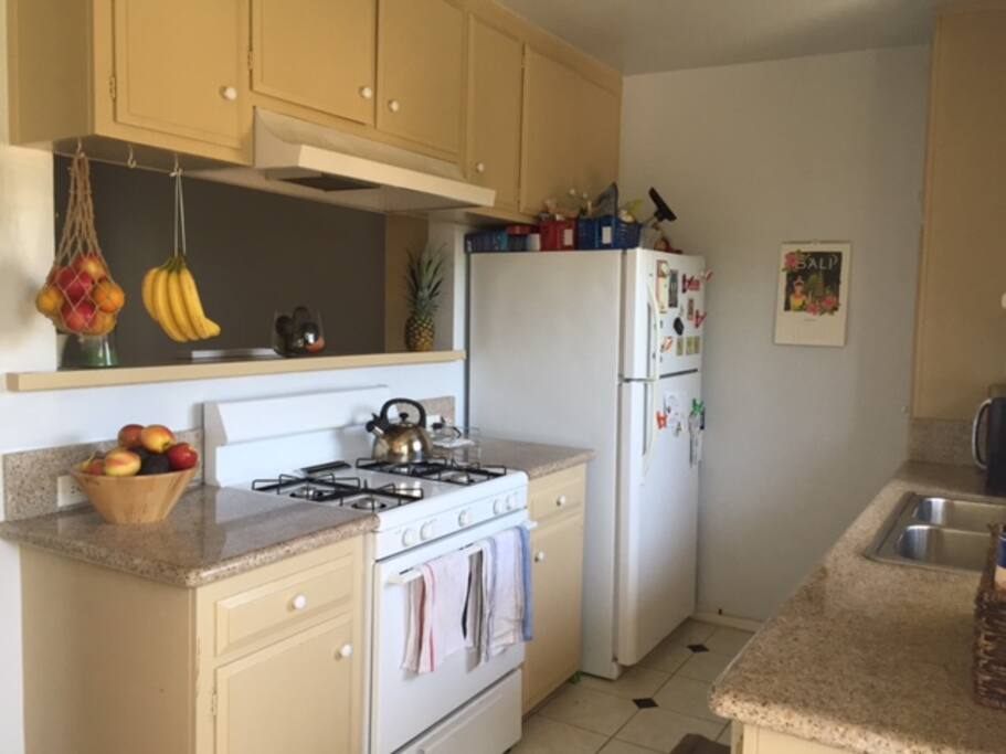 Fully stocked kitchen