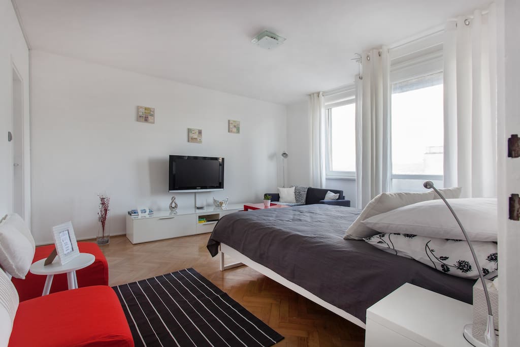 "The apartment is located in a quiet and green area of Ljubljana, it is easy to reach the city center and it's easy to find a parking for the car." - by Carlo