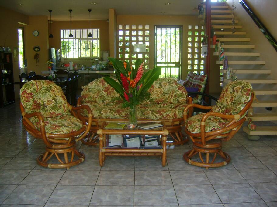 Open concept Livingroom - dining area.