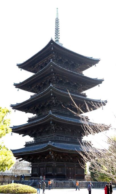 The house is close to Toji-temple!