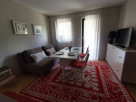 Clean cozy app. 4min. from the lake. 2 balconies