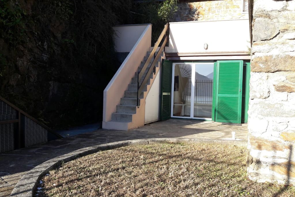 Entrance and external stairs to the private terrace