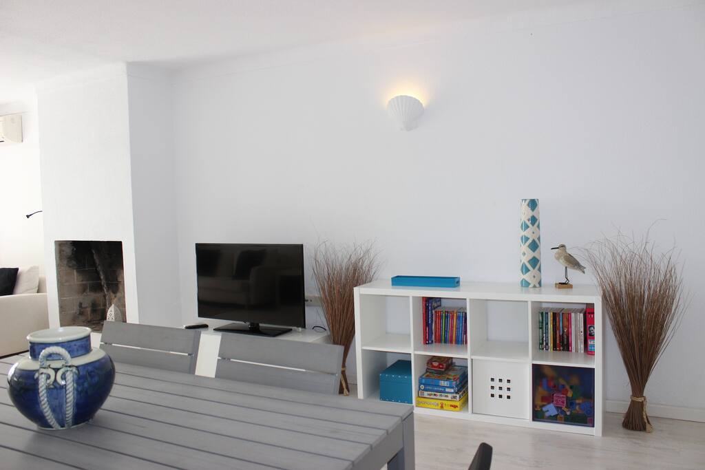 Living Room with Flat TV