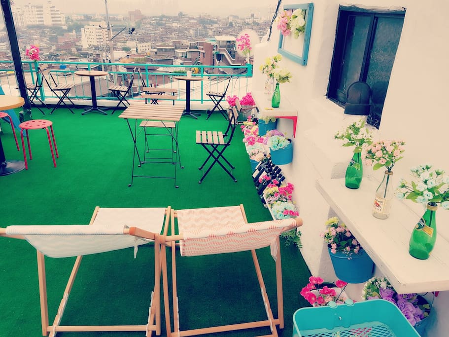rooftop with hanriver view
