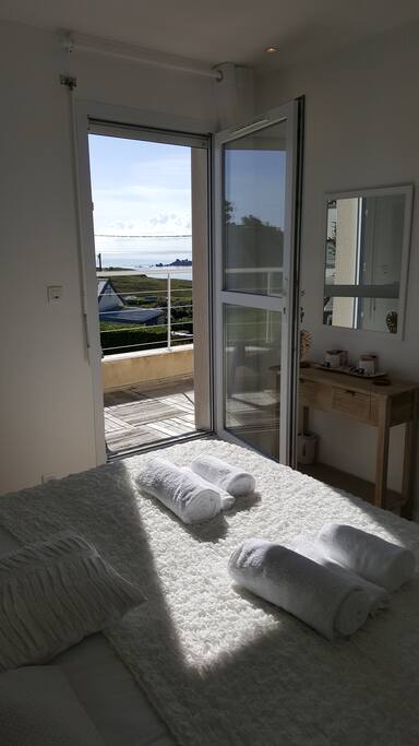Vue Mer du lit