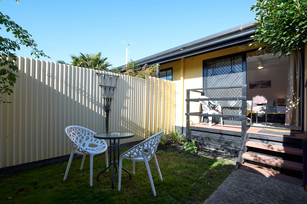 Relax in your private sunny courtyard...