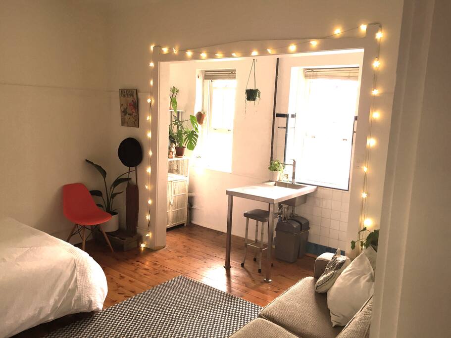 Cosy studio is full of light