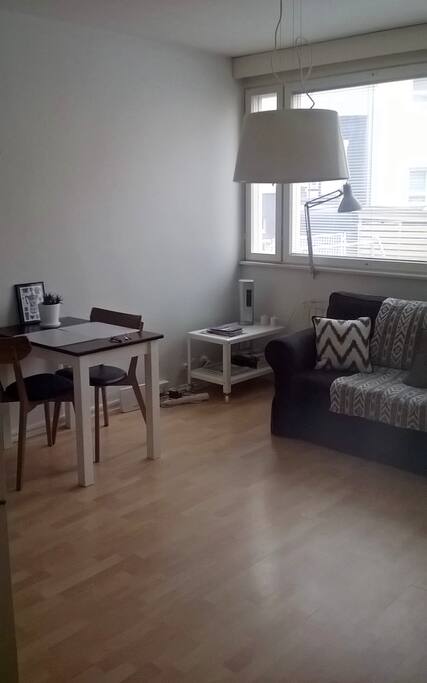 Living room/ dining room/ bedroom- compact, but nice