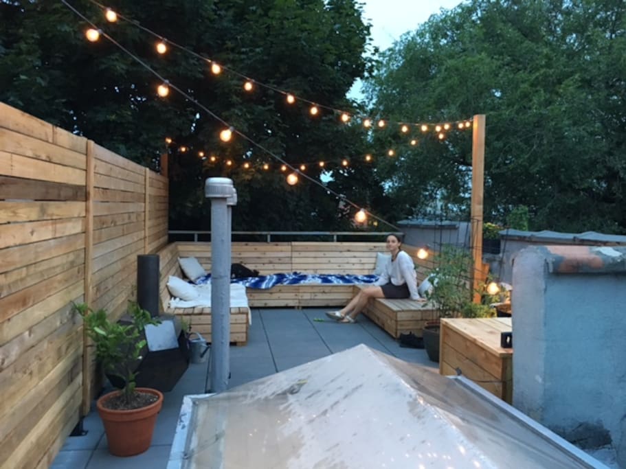 Our lovely private roof top lounge area