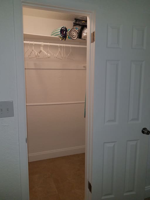 super large walk-in closet