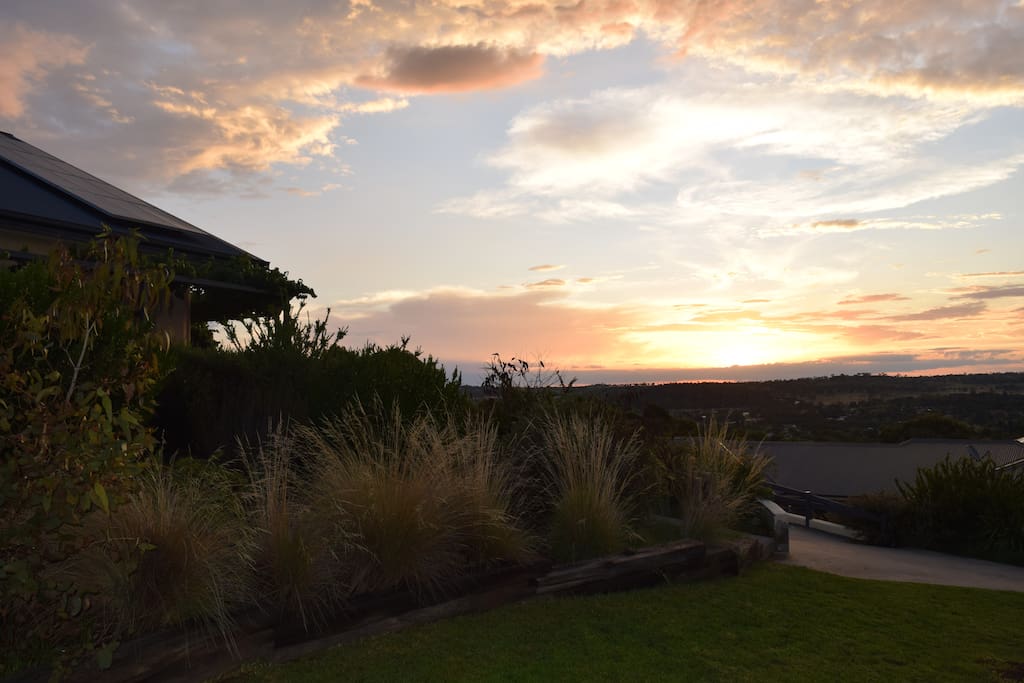 Sunset and Amber Lodge