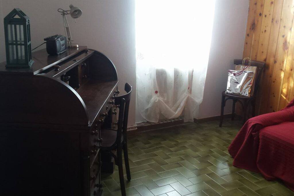 Soggiorno con divano letto