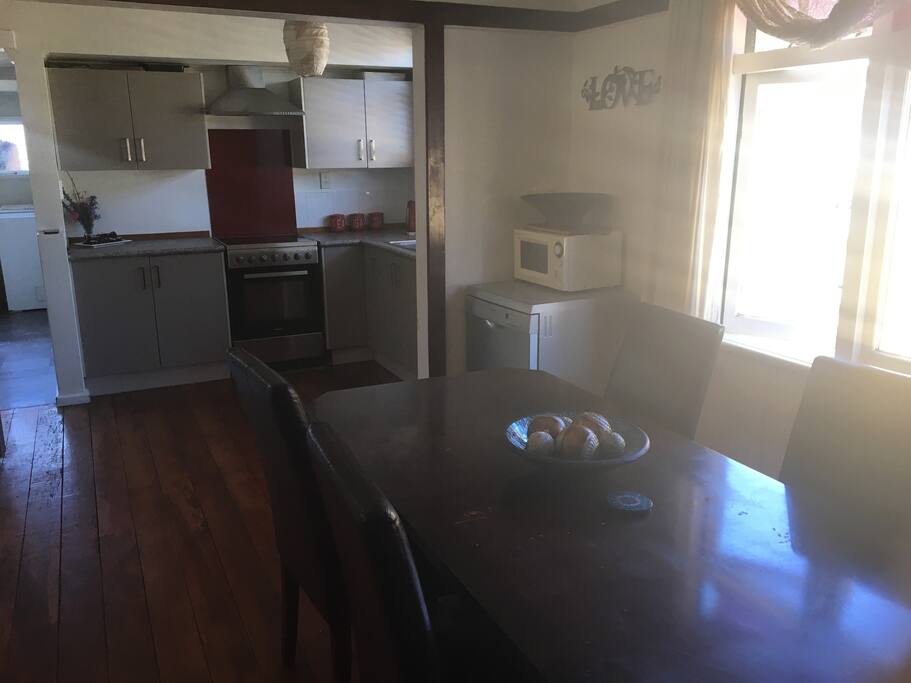 Kitchen and dining area