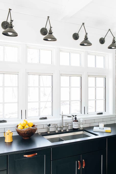 If you're stuck washing dishes, at least there's a nice view : )
