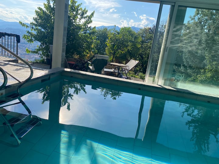 Studio Verde - Pool, Garten & Traumaussicht - Lugano