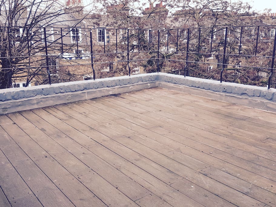 The outdoor terrace