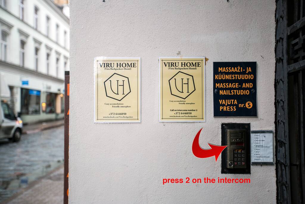 Please ring bell nr. 2 at the gate and we will open the door for you
